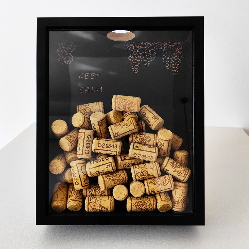 Collectible Vintage Wine - Moldura de exibição de cortiça de