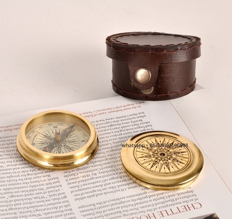 Collectible Vintage Tools - Estojo de couro vintage de latão