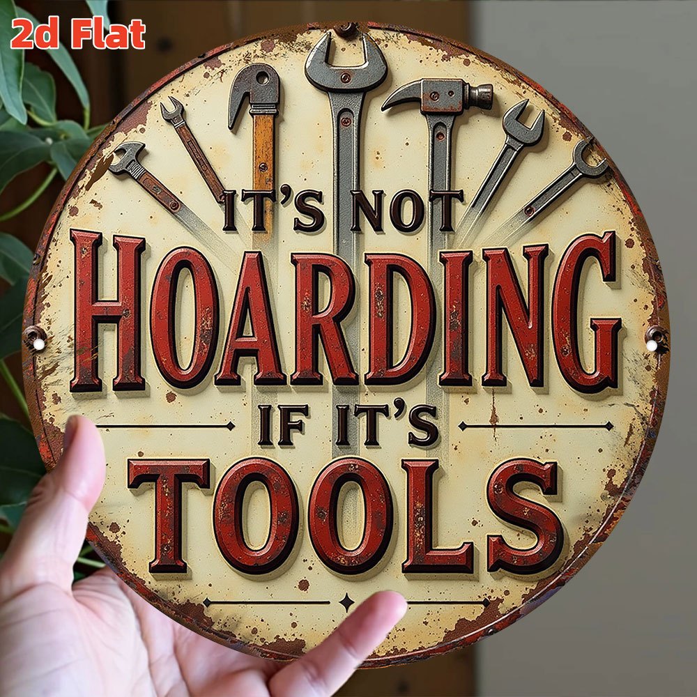 Collectible Vintage Tools - Peça Vintage Estampada em Estilo Artesanal,