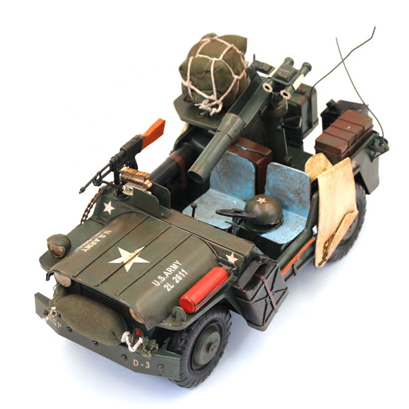 Collectible Vintage Tools - Modelo de veículo militar de ferro