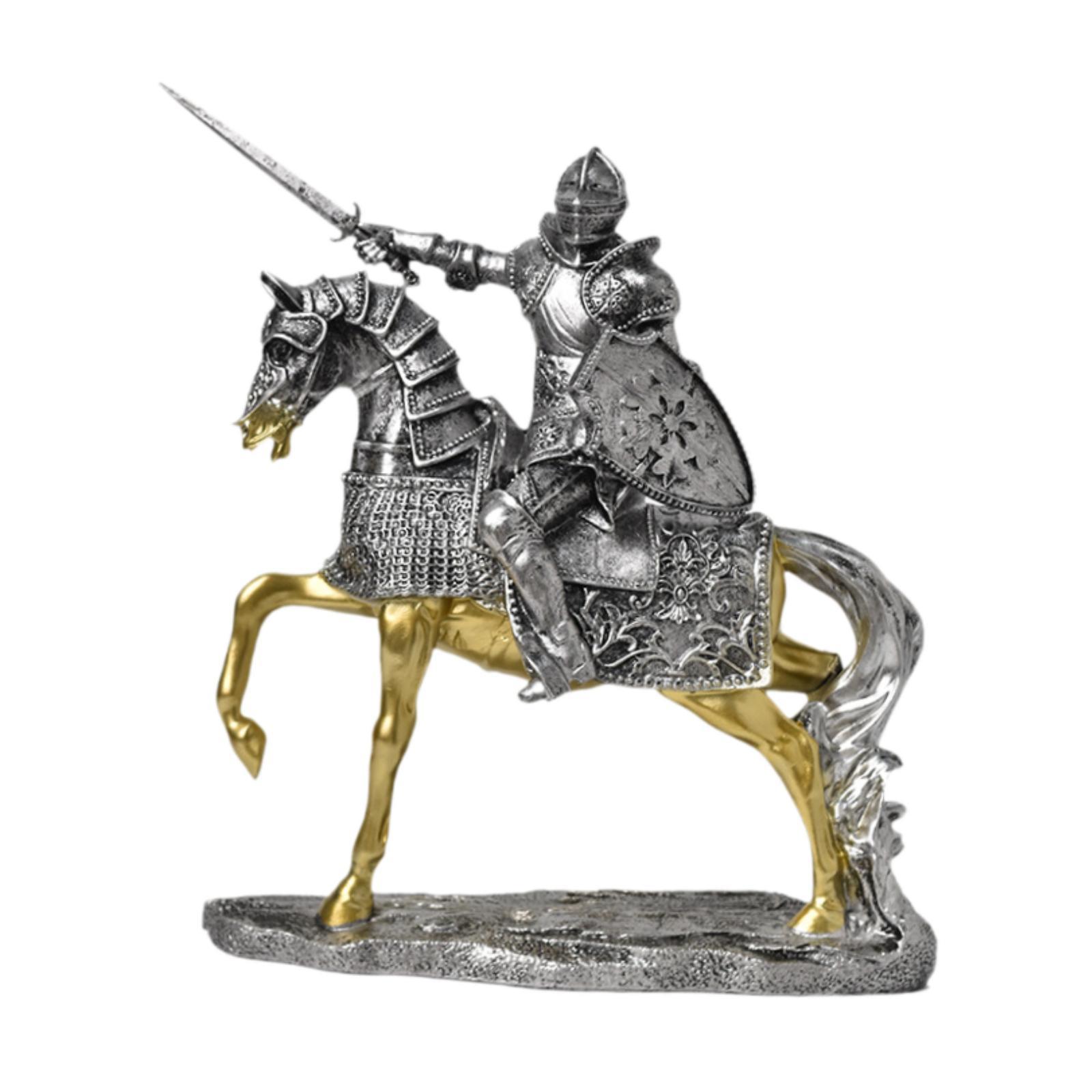 Estátua de cavalo de cavaleiro - Vintage Collectible Ornaments avaliação e preço