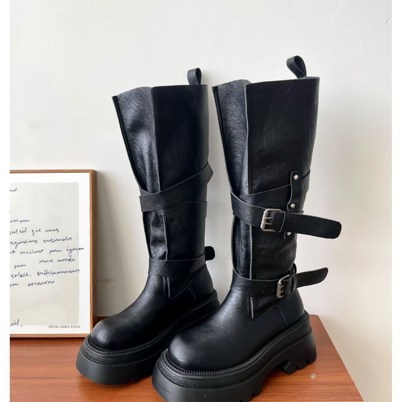 Botas Femininas de Cano Alto c - Vintage Zipper avaliação e preço