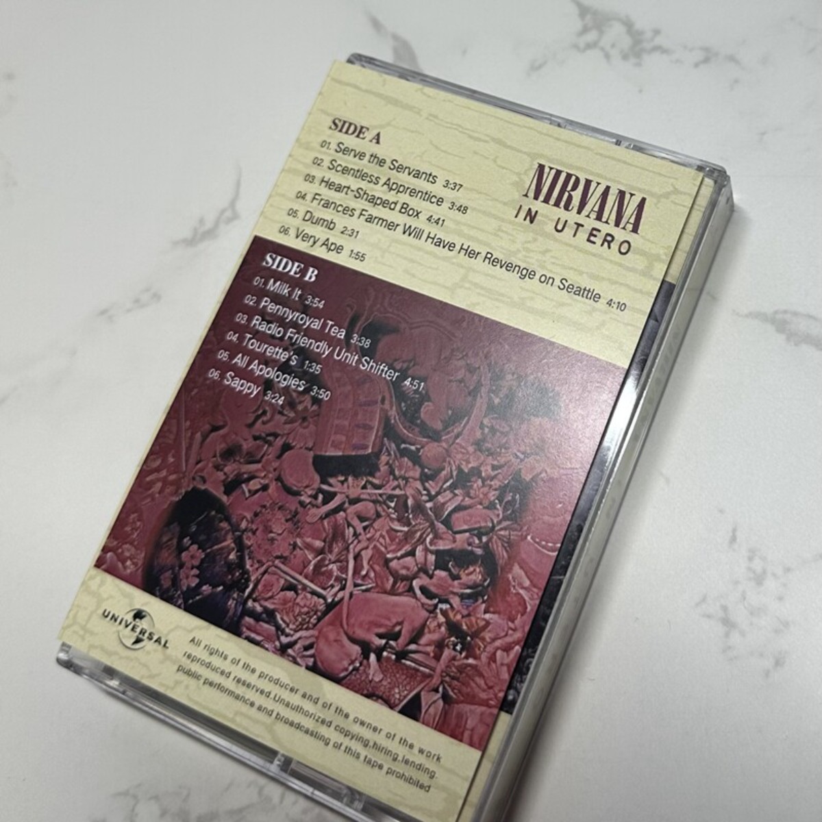Nirvana in Utero - Cassete de  - Vintage Collection avaliação e preço
