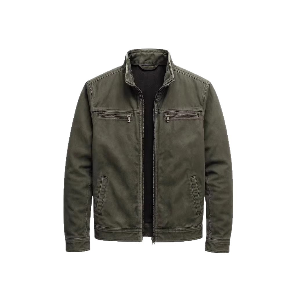 Jaqueta Feminina Casual de Alg - Vintage Zipper avaliação e preço