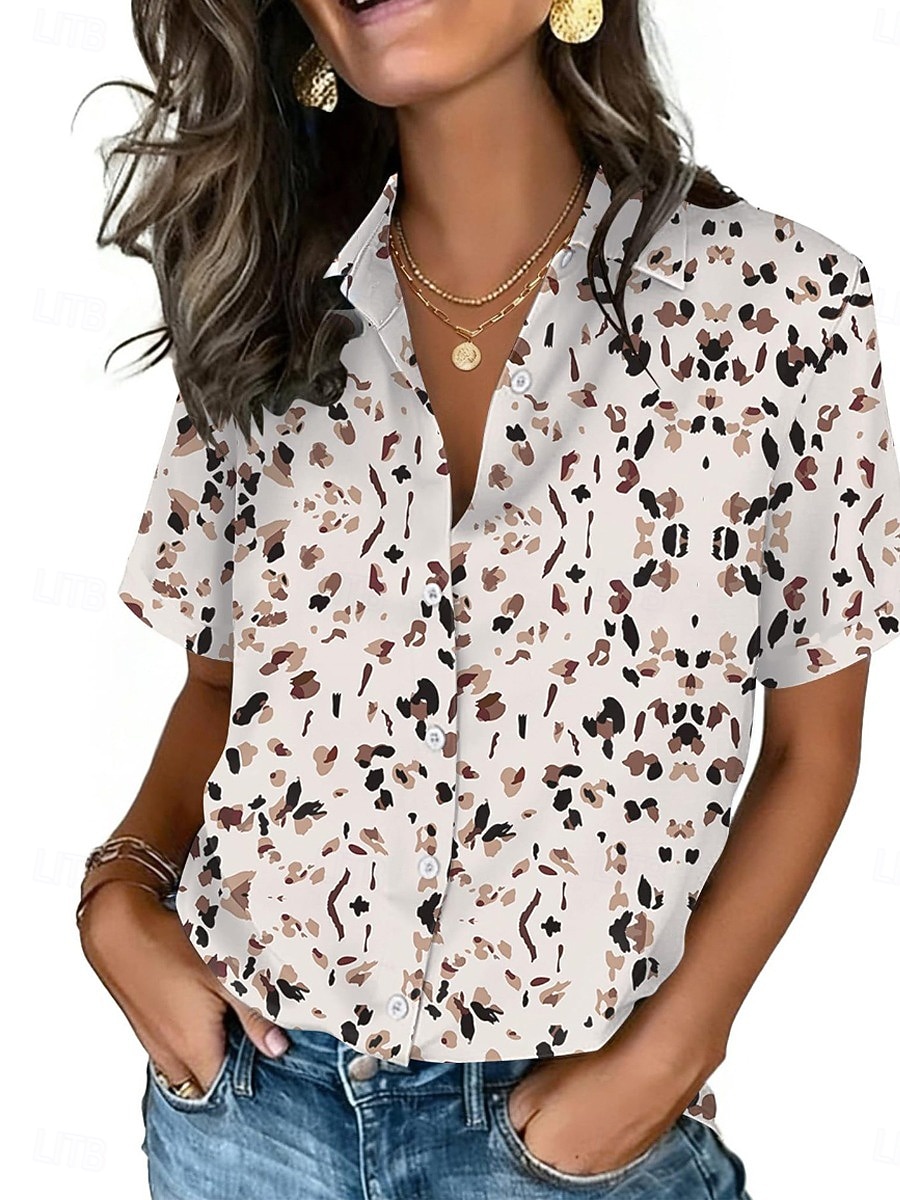 Camisa Feminina com Estampa de - Vintage Collectible Buttons avaliação e preço