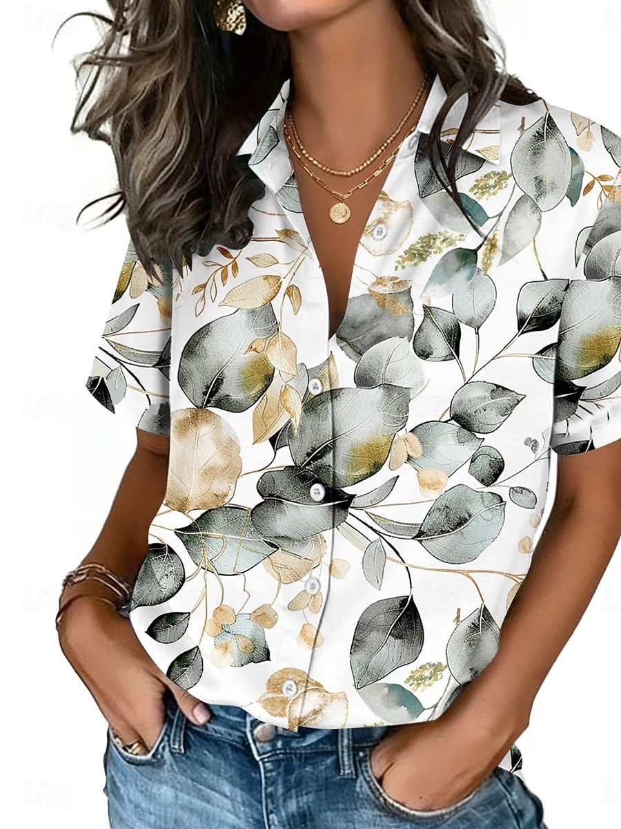 Camisa Feminina com Estampa de - Vintage Collectible Buttons avaliação e preço