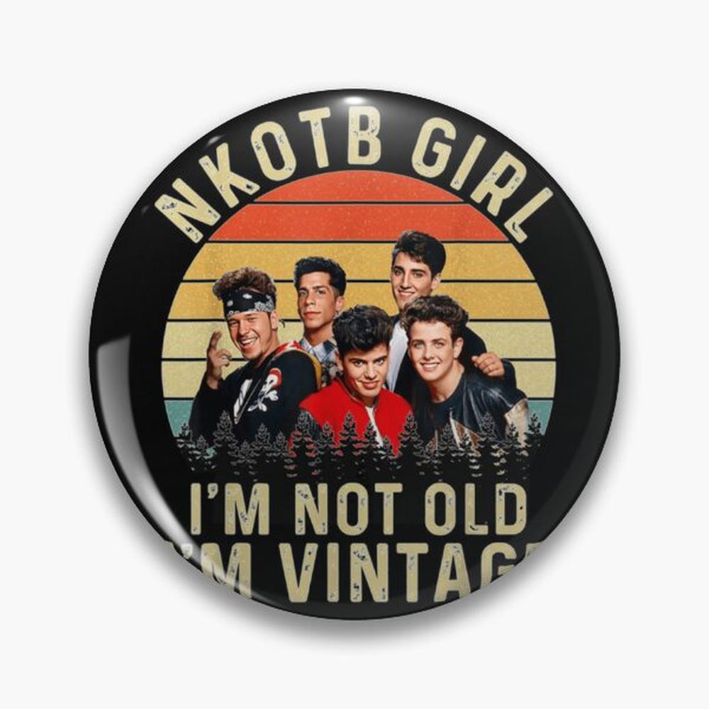 NKOTB-Pin retro para fãs, botõ - Vintage Collectible Buttons avaliação e preço