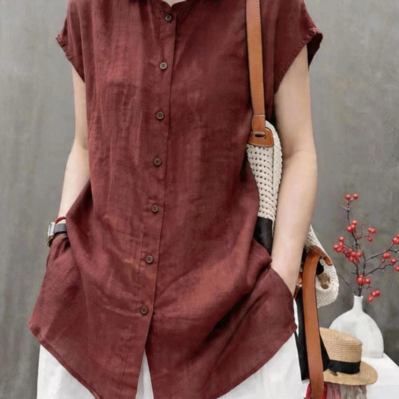 Blusa Simples de Manga Curta p - Vintage Collectible Buttons avaliação e preço