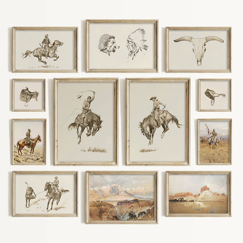 Arte de Parede Estilo Faroeste - Vintage Things Collection avaliação e preço