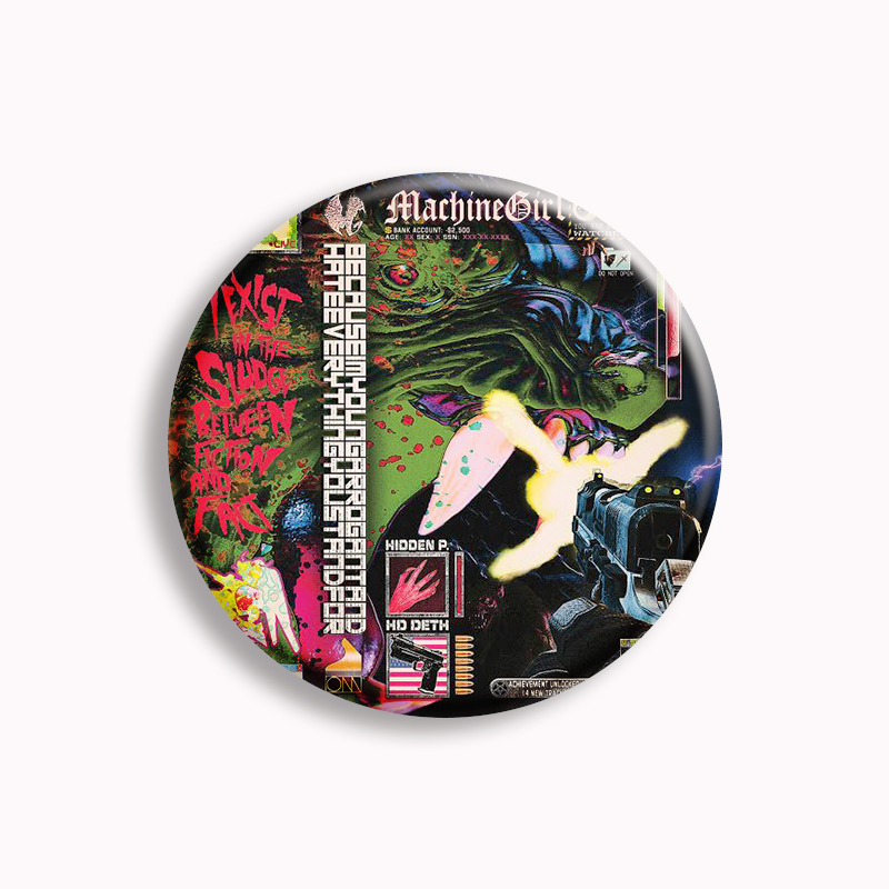 Máquina Alfinete Menina, Vinta - Vintage Collectible Buttons avaliação e preço