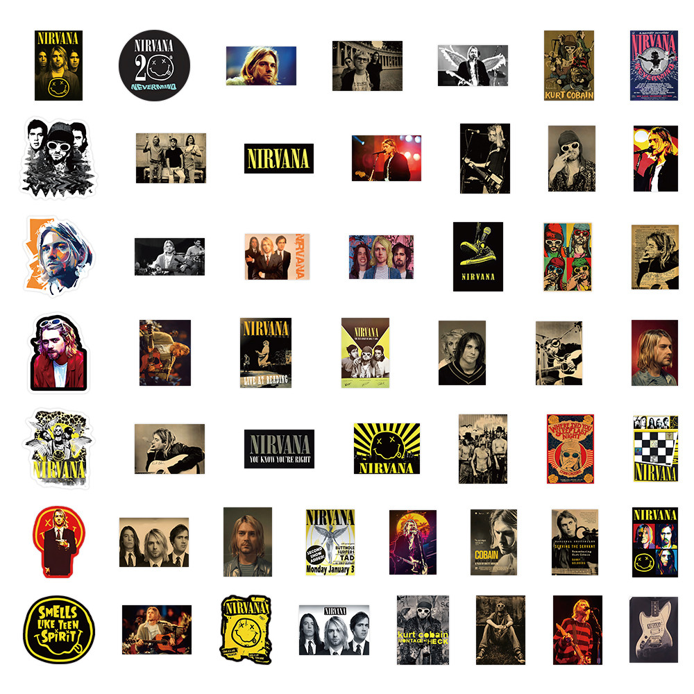 52 Adesivos da Banda Nirvana - - Vintage Things Collection avaliação e preço